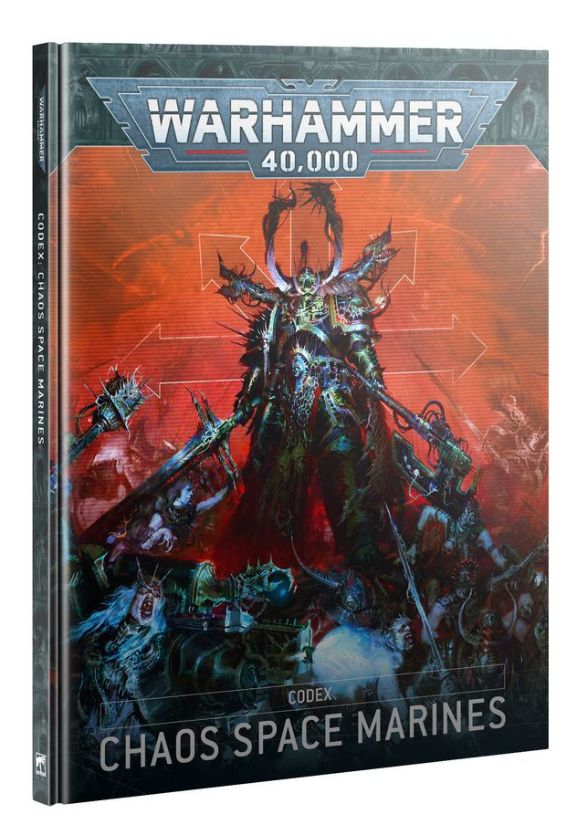 Cover of Warhammer 40,000 Codex Chaos Space Marines for 10th Edition 40k