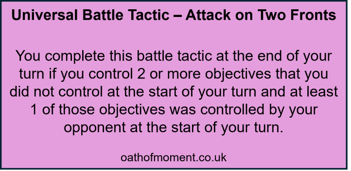 Age of Sigmar 4th Edition Battle Tactic Attack on Two Fronts